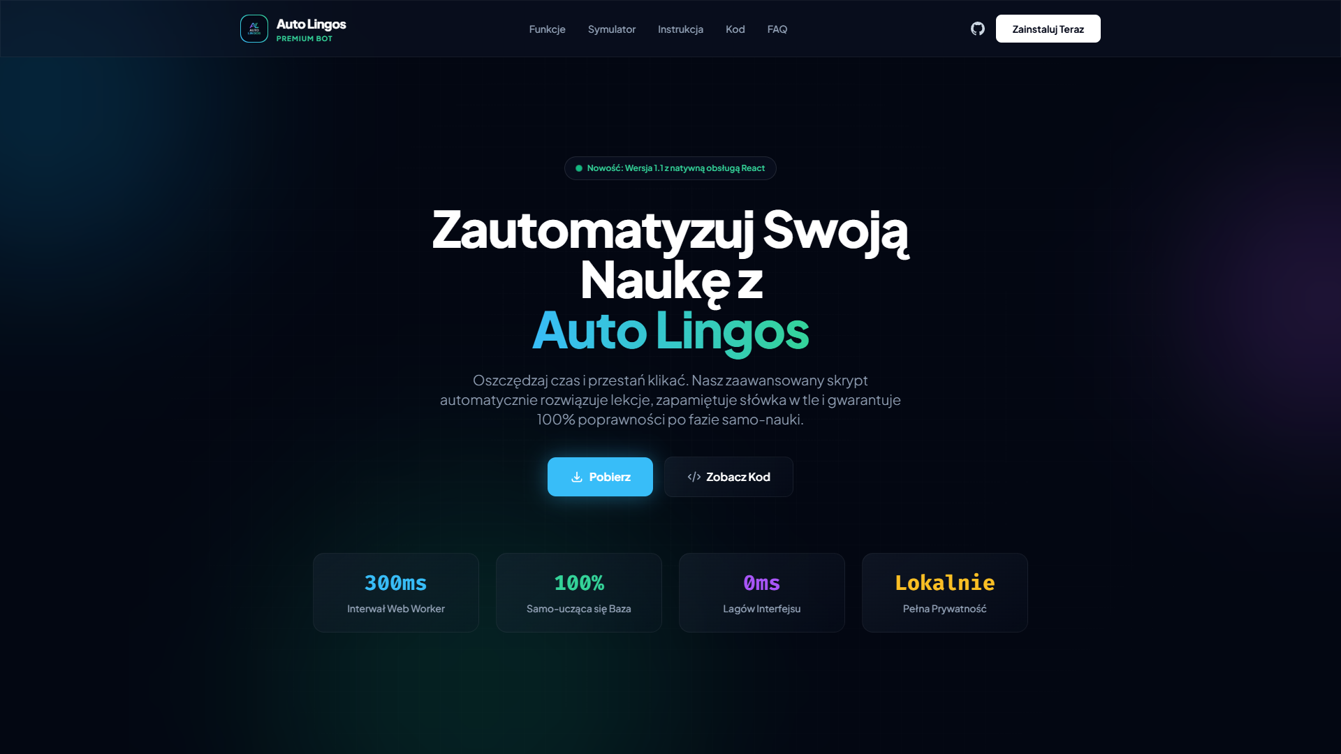 Auto Lingos - platforma i skrypt automatyzujący naukę języków